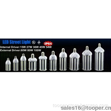 IP64 Samsung 5630 E40 LED Corn Street Lighting 15W 27W 36W 45W 54W